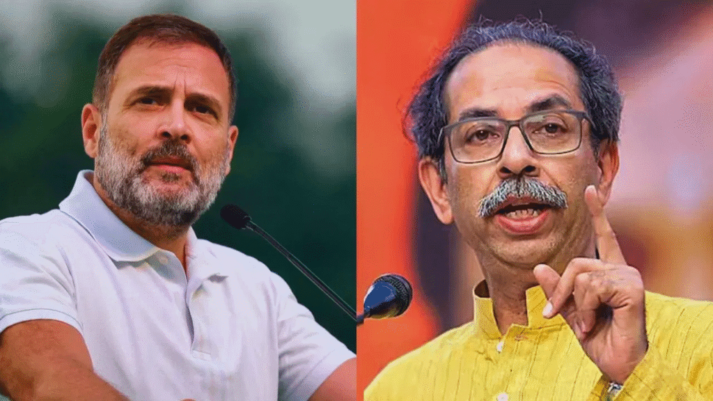 आदित्य आणि उद्धव ठाकरे दिल्ली दौऱ्यावर, राहुल गांधींसोबत डिनर डिप्लोमसी, काय चर्चा होणार? दिल्लीमध्ये इंडिया आघाडीची बैठक आयोजित करण्यात आली आहे. या बैठकीला शिवसेना ठाकरे गटाचे सर्वेसर्वा उद्धव ठाकरे उपस्थित राहणार आहेत. तसेत ते दिल्लीत राहुल गांधींची भेटही घेणार आहेत.राज्यातील आगामी स्थानिक स्वराज्य संस्था आणि महापालिकेच्या निवडणुका दिवाळीनंतर होणार आहेत. या पार्श्वभूमीवर दिल्लीमध्ये इंडिया आघाडीची बैठक आयोजित करण्यात आली आहे. या बैठकीला शिवसेना ठाकरे गटाचे सर्वेसर्वा उद्धव ठाकरे 3 दिवसांच्या दिल्ली दौऱ्यावर जाणार आहेत. यावेळी त्यांच्यासोबत आमदार आदित्य ठाकरे हेही असणार आहेत. हे दोन्ही नेते राहुल गांधी यांची वैयक्तिक भेटही घेणार आहेत. राहुल गांधींकडून उद्धव ठाकरेंना जेवणाचं निमंत्रण देण्यात आलं आहे, त्यासाठी आम्ही दिल्लीला जात आहोत अशी माहिती आदित्य ठाकरेंनी दिली आहे.